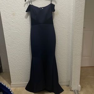 Eliza J Navy blue evening gown
